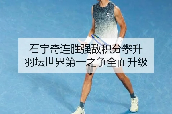 石宇奇连胜强敌积分攀升 羽坛世界第一之争全面升级